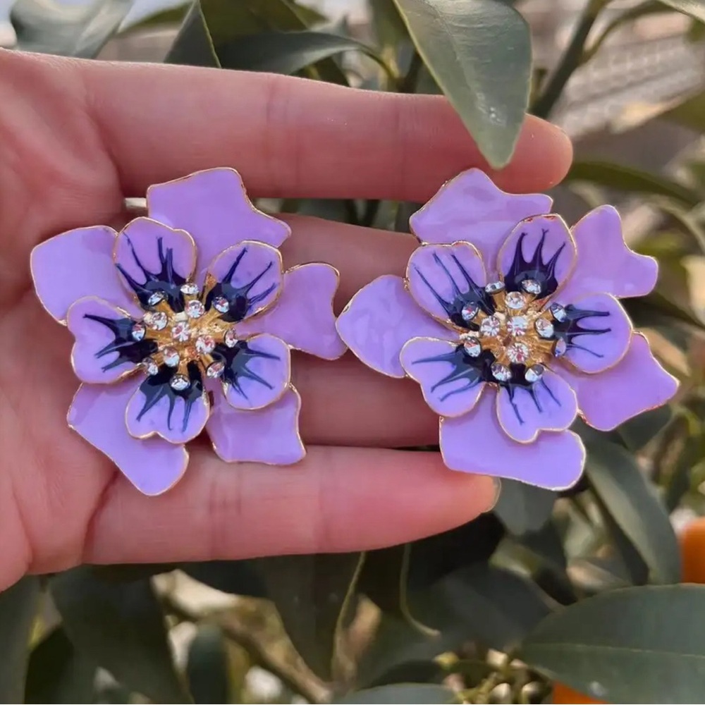 Colorful Flower Earrings